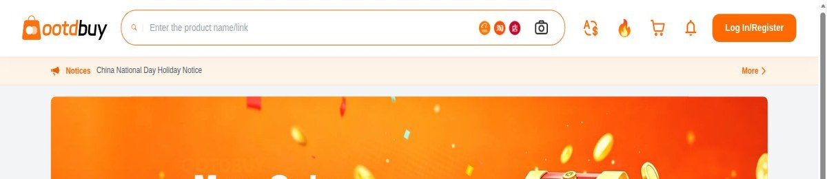OOTDBuy-Suche: einen Taobao-, 1688- oder Weidian-Link einfügen